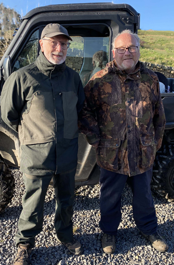 Ian and Hamish on a visit to black grouse lek