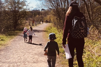 Muddy wellies walk