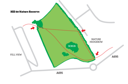 Hill 60 Nature Reserve map
